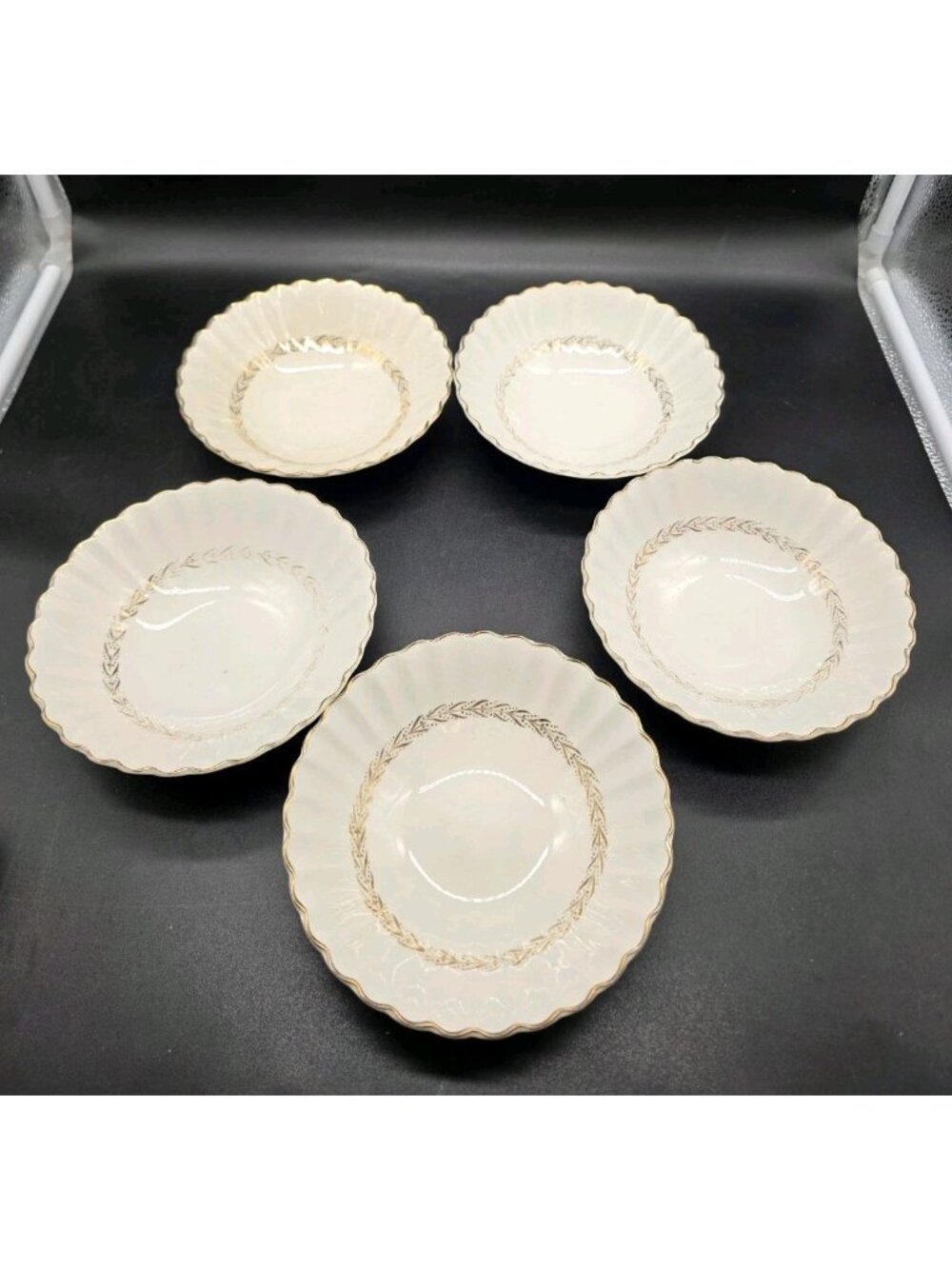 J&G Meakin Classic White Soup Bowls Lot Of 5 Made In England Boho Retro
